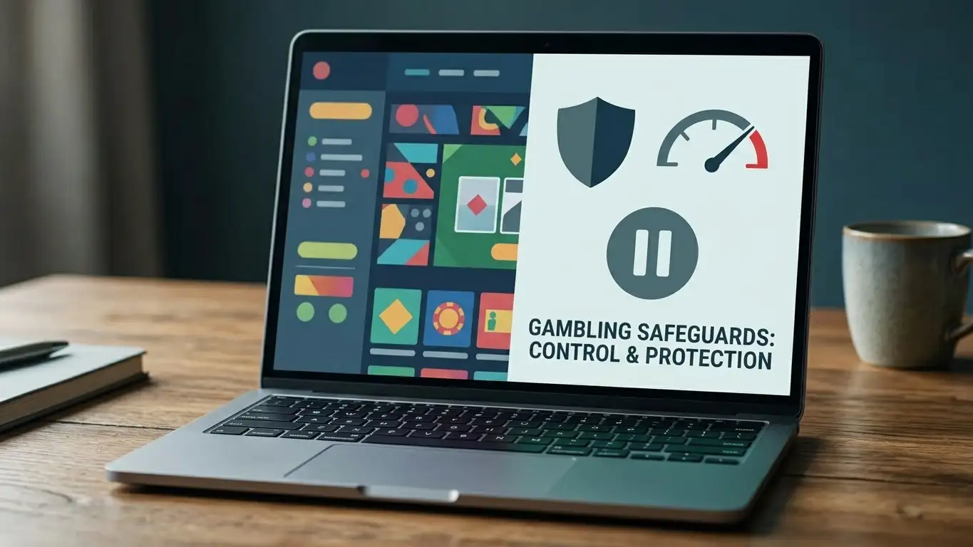 Illustration comparing a generic online casino account with Great Britain licensed-market consumer safeguards